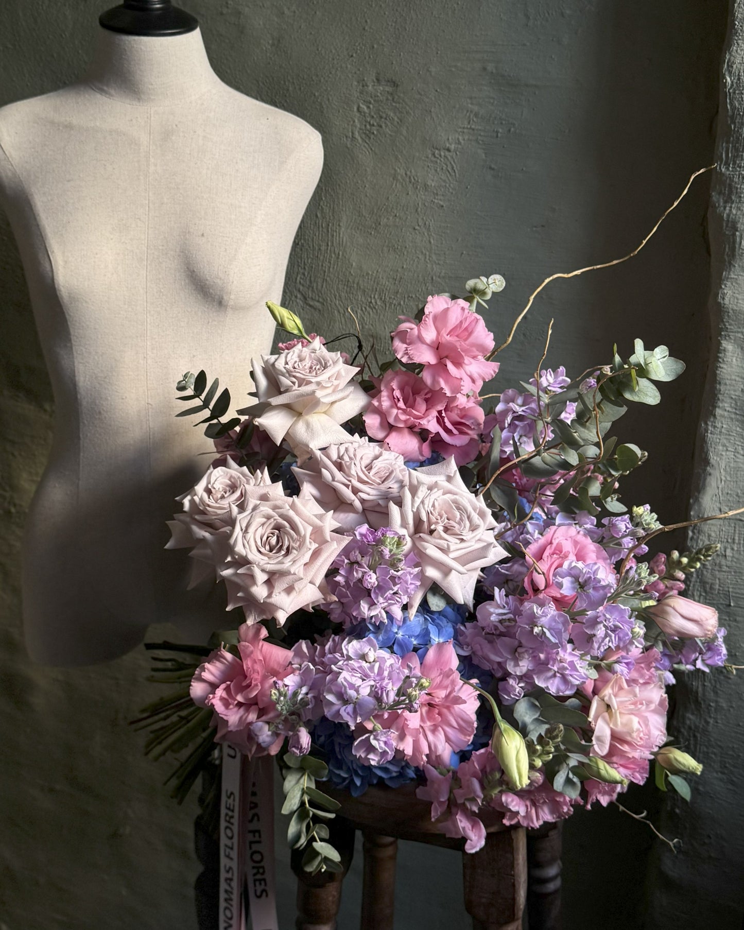 Hand-tied big bright bouquet