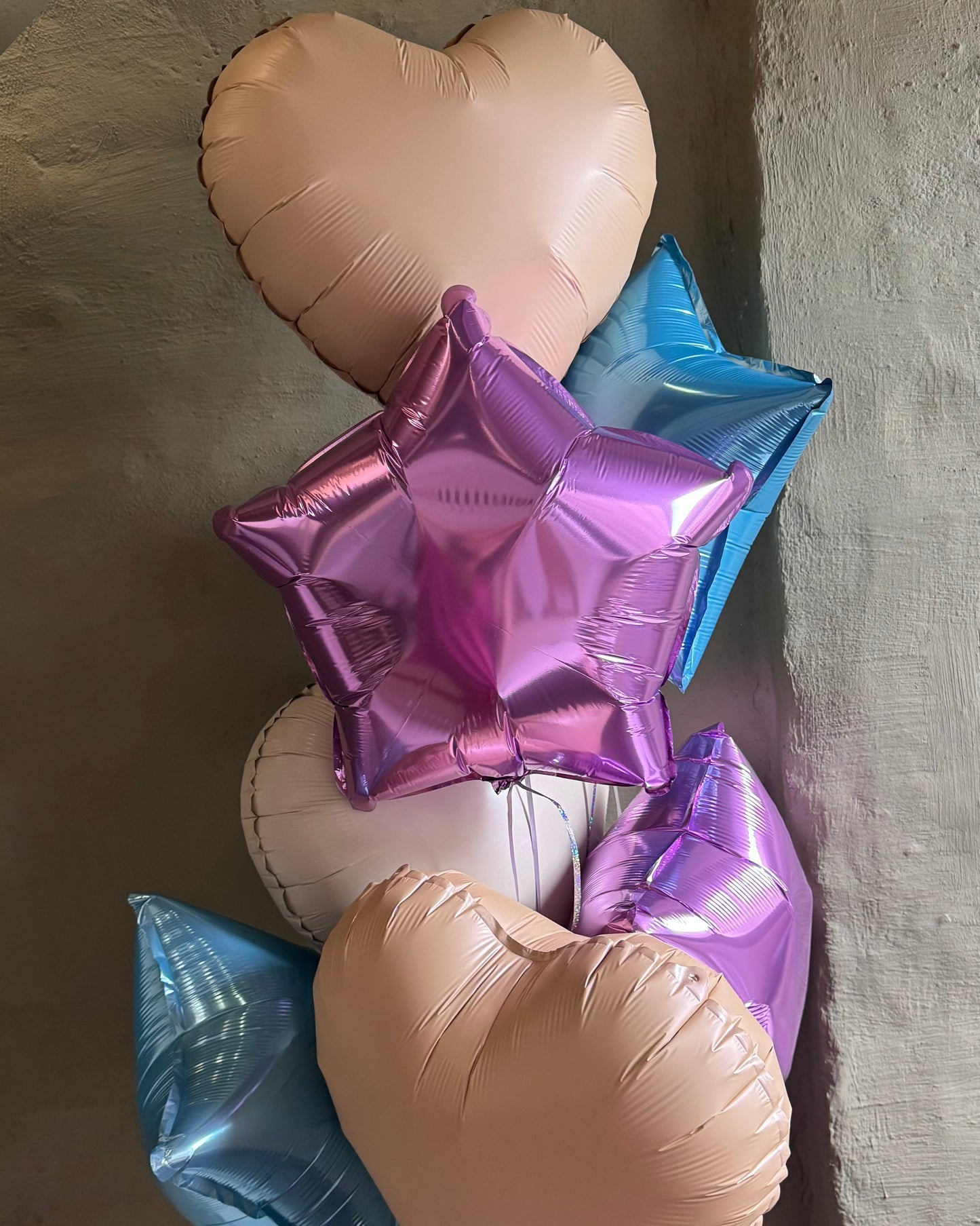 Purple Star Foil Balloon 18" with helium