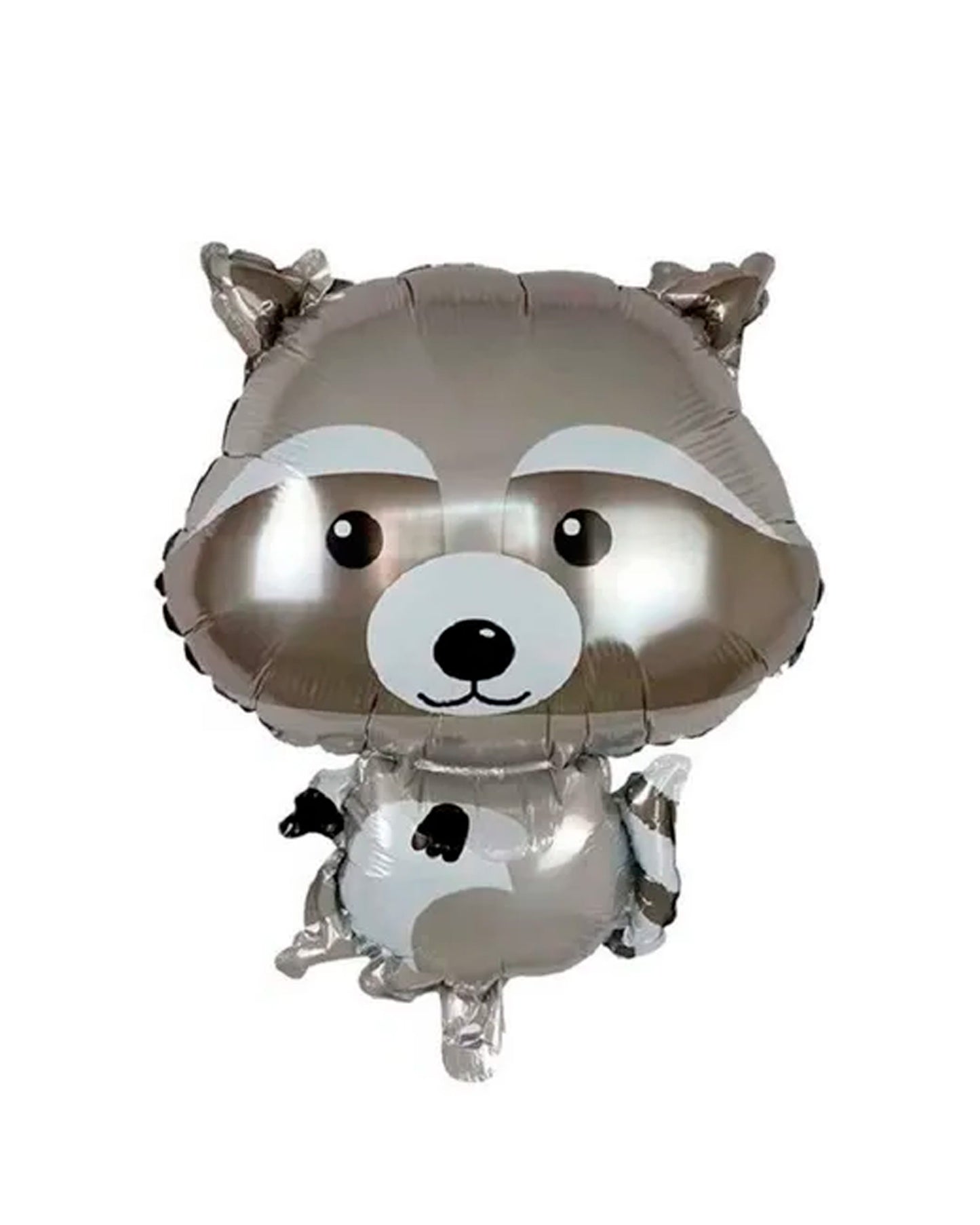 Foil Balloon Grey Raccoon with helium