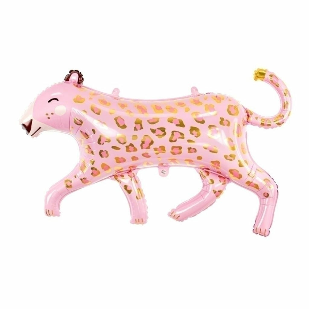 Foil Balloon Big Pink Leopard with helium