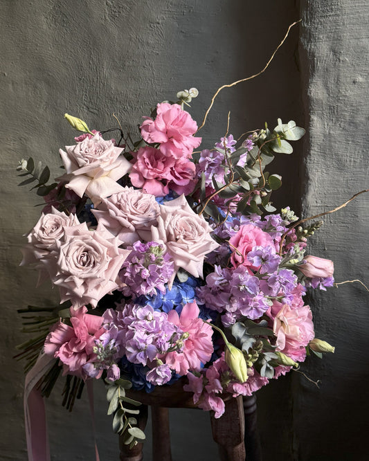 Hand-tied big bright bouquet