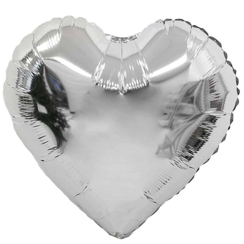 Foil Balloon Big Red Heart 55 cm with helium in various colors