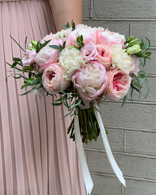 Bridal delicate pink bouquet