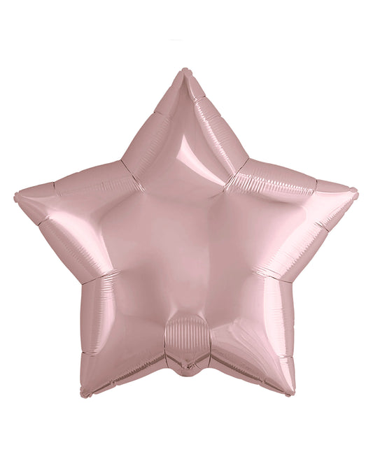 Rose Gold Star Foil Balloon 18" with helium