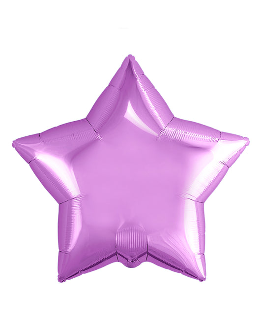 Purple Star Foil Balloon 18" with helium