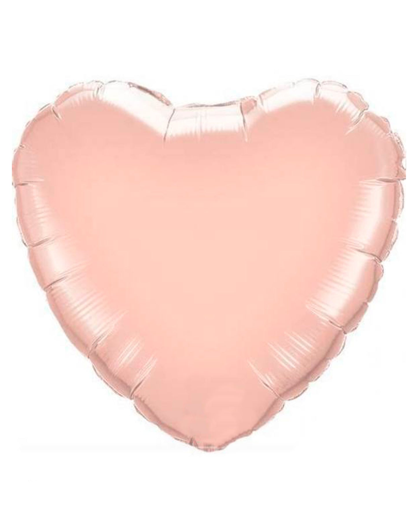 Beige Heart Foil Balloon 18" with helium