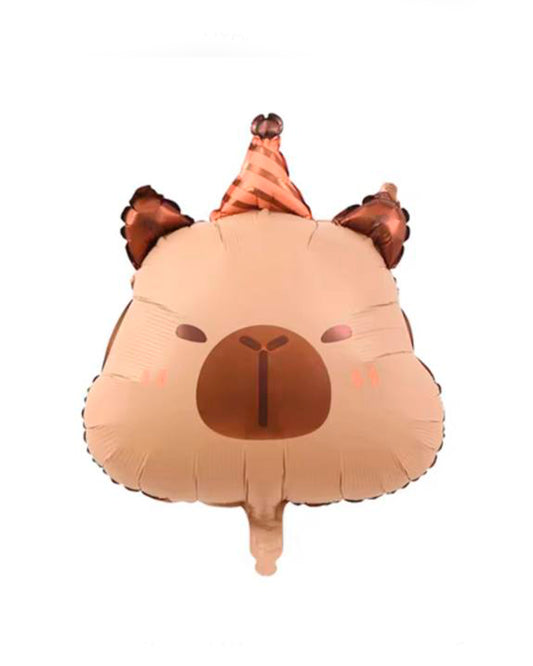 Foil Balloon Birthday Capybara with helium
