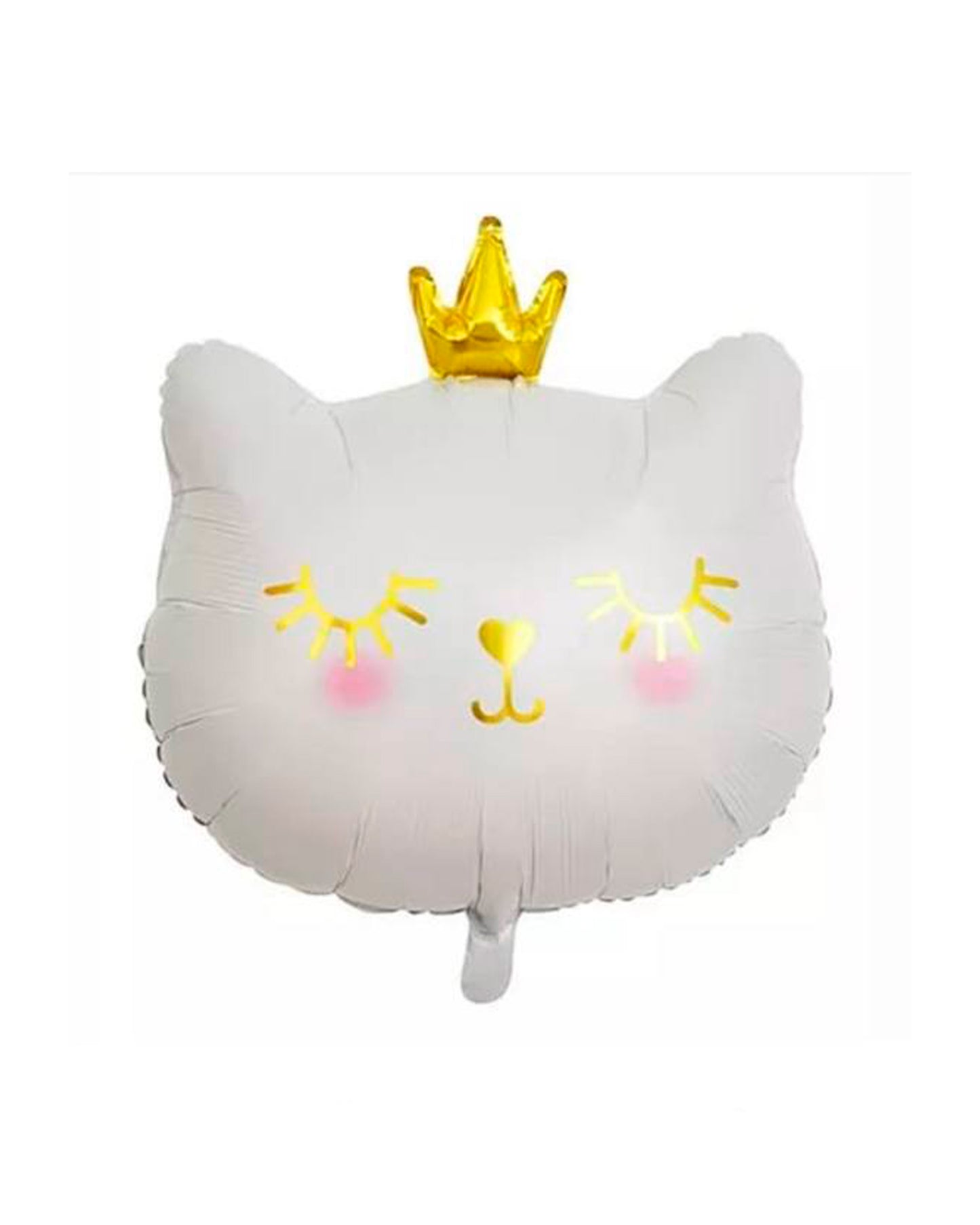 Small White Cat Foil Balloon with helium