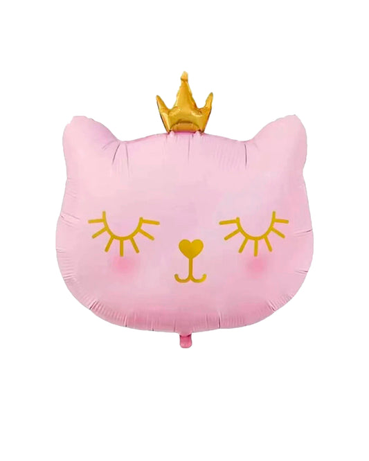 Small Pink Cat Foil Balloon with helium