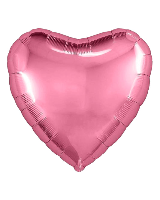 Pink Heart Foil Balloon 18" with helium