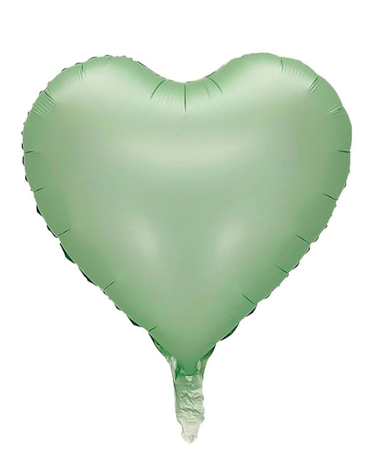 Foil Balloon Light Green Heart 18" with helium