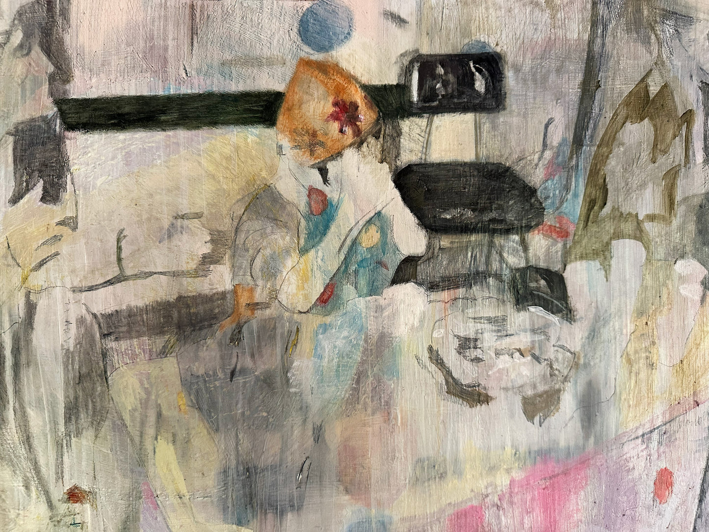 artwork, oil painting - he said to be cool #1