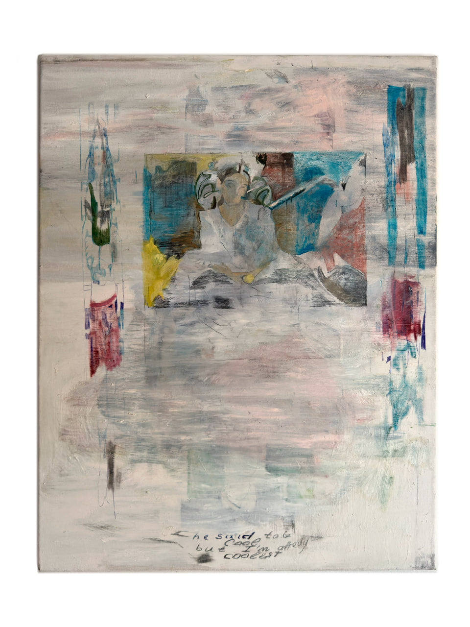 artwork, oil painting - he said to be cool #2